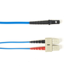 1m (3.2ft) SCMTRJ BL OS2 SM Fiber Patch Cable INDR Zip OFNR - FOCMRSM-001M-SCMT-BL - Black Box
