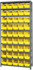 Open Shelving, 10Shelves, 45Bins, Yellow; Shelving Unit Type Quantum Storage - 44AC8989 - Newark, An Avnet Company
