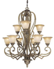 Large Chandeliers-Glass Shade - 6705 - Light Center (The)