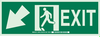 Glow-in-the-Dark Exit & Directional Sign - 90921 - Brady Corporation