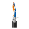 RS-485, 1 Pr, 22AWG, Str TC, PE Ins, with OS, 1C 22AWG Str, PVC Ins, OA TC Brd, PVC Jkt, CM, PLTC, Sun Res, Oil Resistant -- 3106A - Image
