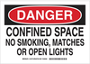 Confined Space Sign - 126773 - Brady Corporation