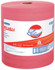 Kimberly-Clark Wypall X80 Red Hydroknit 475 Jumbo Roll Wiper - 475 sheets per roll - 13.4 in Overall Length - 41055 - 036000-41055 - R. S. Hughes Company, Inc.