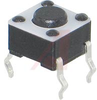 Tactile Switch; 50 mA; 12 VDC; 6 x 6 mm; SPST; Copper Alloy; Through Hole - 70156013 - Allied Electronics, Inc.