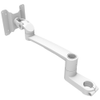 Monitor Mount, Tilt & Swivel, Single Arm, Pole Mount, Aluminum Alloy, White - AV-B30-23A263-76 - Southco