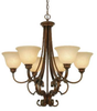 3711-6 CB Mid. Chandeliers-Glass Up - 442960 - Capital Lighting, Inc.