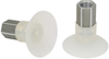 Flat suction cup (round), workpiece handling with high chemical resistance SGN 45 SI-60 G1/4-IG - 10.01.01.00216 - Schmalz Inc.