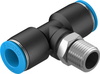 Push-in T-fitting - QST-1/4-10 - Festo Corporation