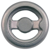 Aluminum Dished Hand Wheel Without Handle: 4.00 in Diameter, 2 Spokes, Blank -- BAOW-4 - Image