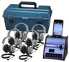 Listening Center - Hamilton Digital Audio Hub with 6 SC7V Deluxe Headphones and Plastic Carry Case - DSIP-SC7V - Visual Sound, Inc.