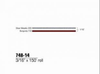 3M Scotchcal 74814 Burgundy / Silver Metallic Striping Automotive Tape - 3/16 in Width x 150 ft Length - 2 mil Thick - 051141-74814 - R. S. Hughes Company, Inc.