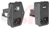 Power entry module with RFI Power Line Filter; 6AMP; Snap-In - 70185696 - Allied Electronics, Inc.