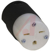 Connector; Straight; NEMA, UL Listed, CSA Certified; 15 A; 250 V; 2; 3; Black - 70116145 - Allied Electronics, Inc.