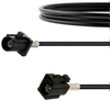 Black FAKRA Plug to FAKRA Jack Cable 60 Inch Length Using RG174 Coax - FMCA1352A-60 - Fairview Microwave Inc.