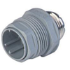 N11R, M26 x 1.5 thread, Receptacle, Male, Front Mount, Grey/Metal housing, 60 V, 5 A, w/ PG 13.5 panel thread - N11R AM 5 - Belden Inc.