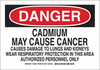 Brady B-302 Polyester Rectangle White Chemical, Biohazard, Hazardous & Flammable Material Sign - 14 in Width x 10 in Height - Laminated - 125837 - 754473-73981 - R. S. Hughes Company, Inc.