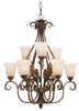 Large Chandeliers-Glass Shade - 319171 - Light Center (The)