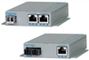 10/100/1000BASE-T to 100BASE-X Media Converter with Power over Ethernet -- OmniConverter™ FPoE/SE and FPoE+/SE - Image