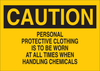Brady B-401 Polystyrene Rectangle Yellow Chemical, Biohazard, Hazardous & Flammable Material Sign - 14 in Width x 10 in Height - 22285 - 754476-22285 - R. S. Hughes Company, Inc.