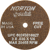 Norton Gemini A Type 01/41 Small Diameter Cut-Off Wheel - 66243510627 - Norton Abrasives