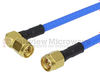 SMA Male to RA SMA Male Cable HF-141 Coax in 72 Inch -- FMC0204141-72