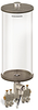 Clear View Multiple Feed Electro Lubricator, 1 gal Acrylic Reservoir, 4 Feeds, 1/8