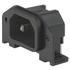 IEC Appliance Inlet C14 or C18, Screw-on Mounting, Rear Side, PCB terminals -- GSP1 - Image
