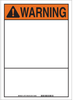 Brady B-302 Polyester White Preprinted Header - 10 in Width x 14 in Height - Laminated - TEXT: WARNING - 37971 - 754473-16814 - R. S. Hughes Company, Inc.