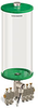 Green Color Key, Clear View Multiple Feed Electro Lubricator, 1 gal Acrylic Reservoir, 5 Feeds, 1/8