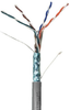 CAT5e Shielded Plenum Rated PVC Ethernet Cable - 24 AWG 4 Pair - Gray -- KLTCMP24/4P-1SL5E-8 - Image