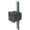 NEMA line Outlet 5-15R, Snap-in Mounting, Front Side, IDC- or Quick-connect Terminal -- NR010 - Image
