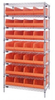 Bins & Systems - Stackable Shelf Bins - Wire Shelving Systems - WR8-423 - Quantum Storage Systems