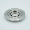 Magnesium Fluoride (MgF2) Viewport, UHV Rated Vacuum-Optics, 0.90″ View Dia, 2.95″ QF / KF Flange - A4931-4-QF - MPF Products, INC.