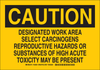 Brady B-302 Polyester Rectangle Yellow Chemical, Biohazard, Hazardous & Flammable Material Sign - 10 in Width x 7 in Height - Laminated - 125954 - 754473-74099 - R. S. Hughes Company, Inc.