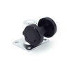 PARTS SEPARABLE CASTER (W/GLIDE) - CAPF-50/BLK - CAPF-50/BLK - Sugatsune America, Inc.