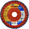 Norton Red Heat Flap Disc Quick Trim Type 27 - 63642505285 - Norton Abrasives