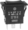 Switch, Rocker, Spdt, 15A, 250Vac, Black; Switch Operation Nkk Switches -- 10X9939