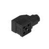 Heavy Duty: DIN Valve Connector, Form A, Field Attachable, 2+Ground, M20x1.5, Black Housing, without circuitry, 230 V DC / 400 V AC AC/DC, UL 2238, DNV Maritime -- GDME 2020 V0 black