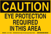 Brady B-586 Paper Rectangle Yellow Personal Protection Equipment (PPE) Sign - 10 in Width x 7 in Height - TEXT: CAUTION - 116048 - 754473-18691 - R. S. Hughes Company, Inc.