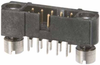 2+2 Pos. Male DIL Vertical Throughboard Conn. Jackscrews - M80-5100422 - Harwin Plc