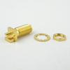 SMA Female (Jack) Bulkhead PCB Connector .052 inch End Launch, Solder, Gold Plated Brass Body, Length 0.739 In - SC8439 - Fairview Microwave Inc.