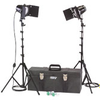 K41 KIT: 2-LIGHT 1200-WATT TOOLBOX KIT WITH BARNDOORS - 401493A - Smith-Victor Corporation