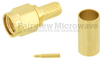 SMA Male (Plug) Connector For RG55, RG142, RG223, RG400 Cable, Crimp/Solder - SC7050 - Fairview Microwave Inc.