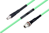 Temperature Conditioned SMA Male to N Female Bulkhead Low Loss Cable 48 Inch Length Using PE-P300LL Coax - PE3M0230-48 - Pasternack