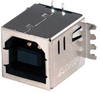 Usb B Type, V/t Smt, Black, 30U
