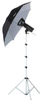 FL295K KIT: (DISCONTINUED) 1-LIGHT 200 WATT-SECOND ESSENTIAL ADD-ON KIT WITH UMBRELLA - 401518 - Smith-Victor Corporation