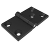 Surface Mount Hinge, 60 mm size, with Mounting CSK Holes, Zinc Alloy, Black Powder coated - EH-DHFM-60109-3H - Southco