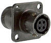 Circular Connector, Receptacle, Size 14, 5 Position, Wall; Product Range Amphenol Industrial - 22M1637 - Newark, An Avnet Company