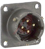 connector,metal circular,box mounting receptacle,size 12,4 #16 solder pin cont - 70143402 - Allied Electronics, Inc.