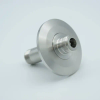 Type-N Coaxial Feedthrough, 1 Pin, Grounded Shield, Double-Ended, 2.16″ QF / KF Flange, Without Air-side Connector - A2604-2-QF - MPF Products, INC.
